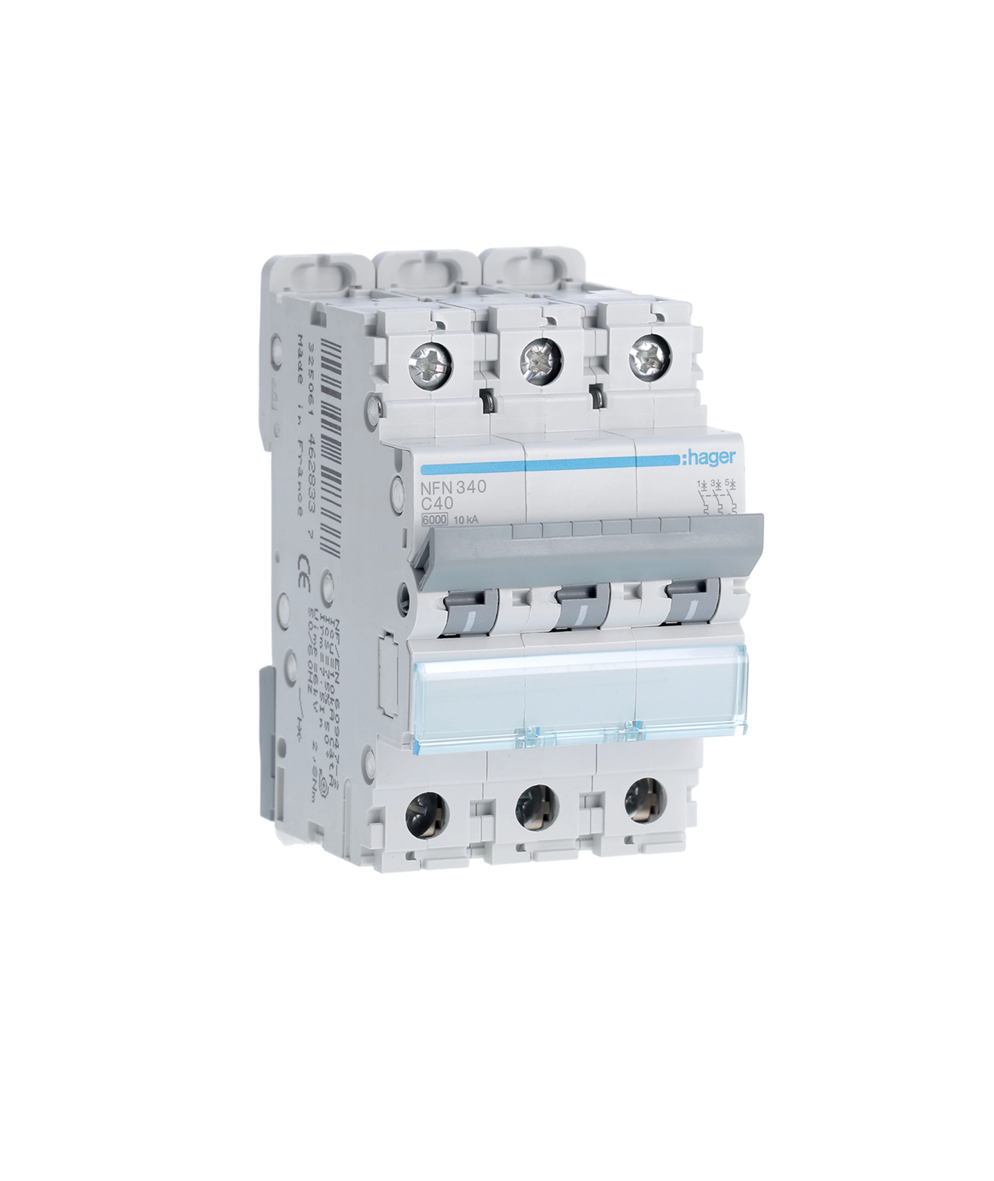 Disjuntor 3P 40A C 6/10kA 3 Módulos