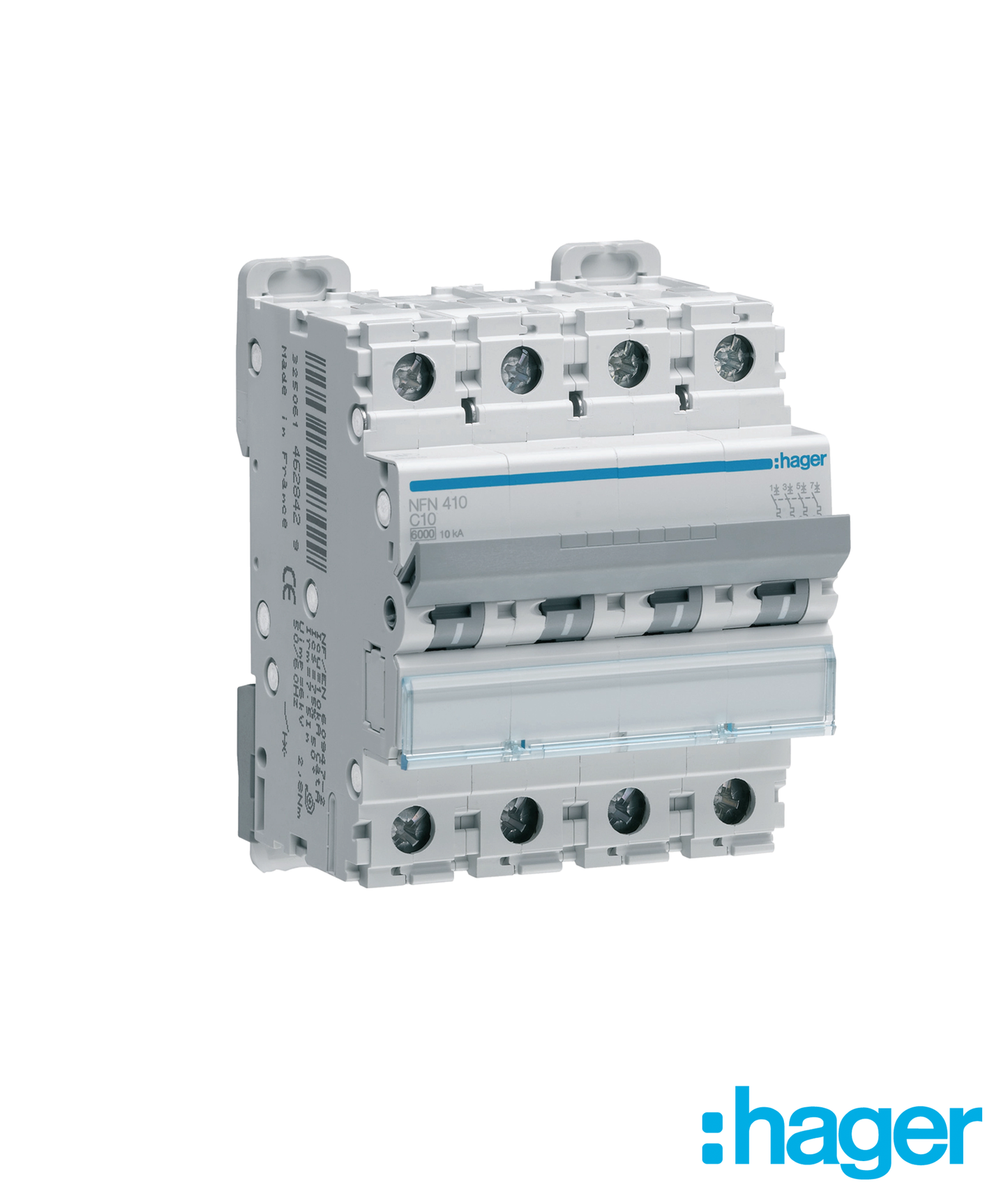Disjuntor 4P 10A C 6/10kA 4 Módulos