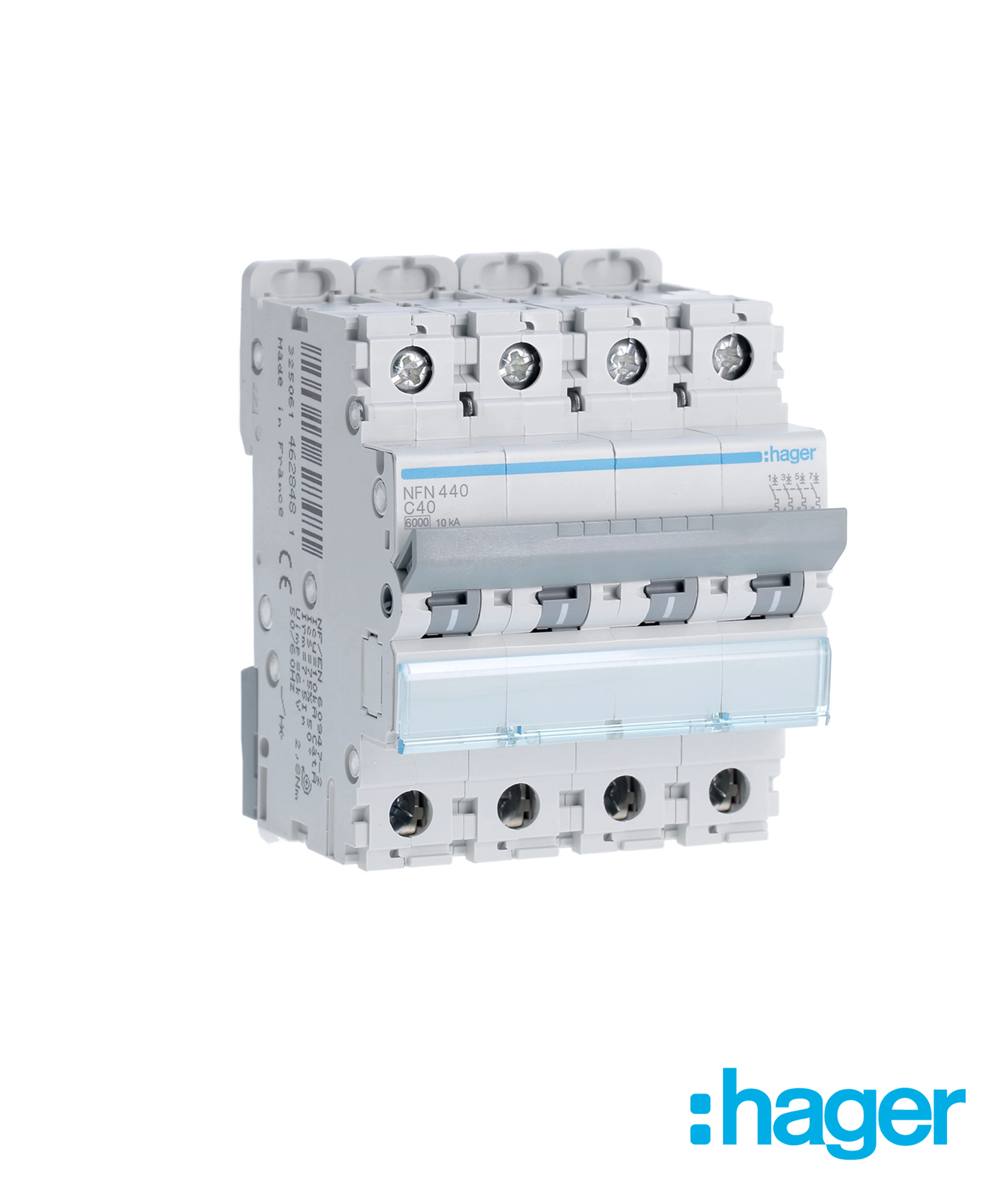 Disjuntor 4P 40A C 6/10kA 4 Módulos