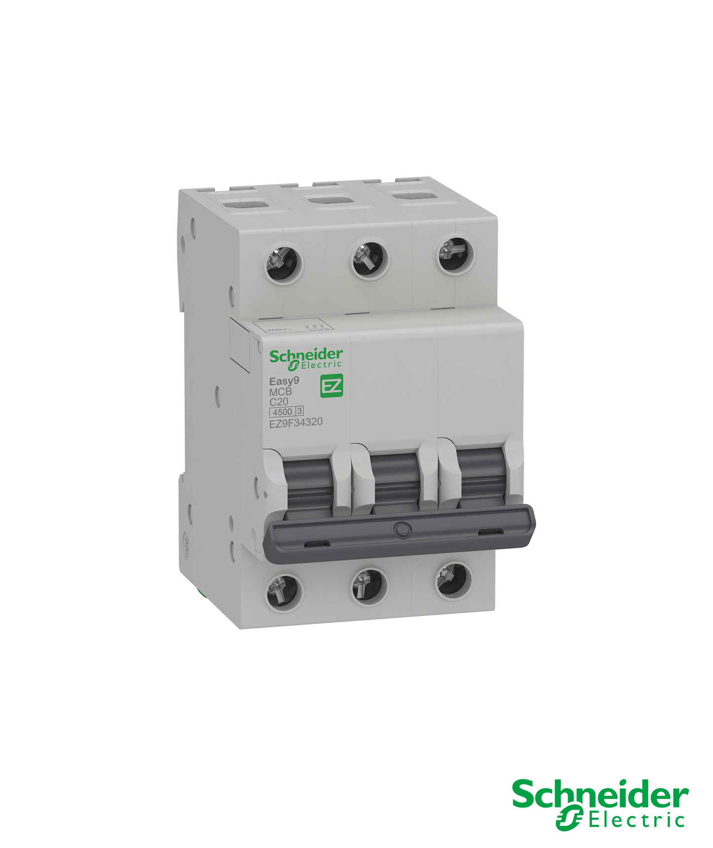 Disjuntor 3P 20A Curva C 4,5KA 230V Easy9