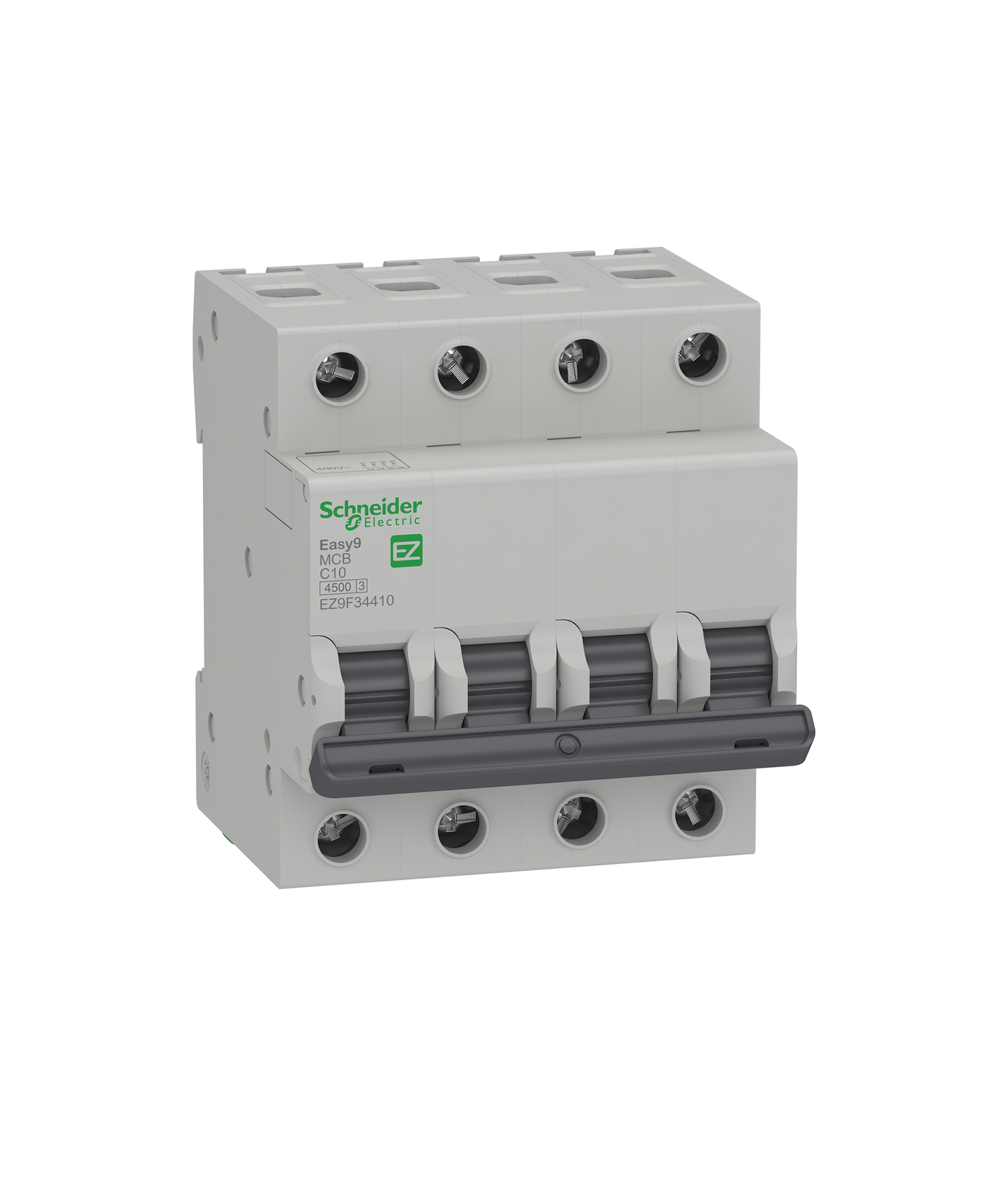Disjuntor 4P 10A Curva C 4,5KA 230V Easy9