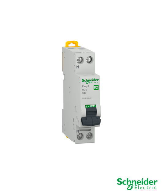 Disjuntor 1P+N 40A Curva C 4,5KA 230V Easy9
