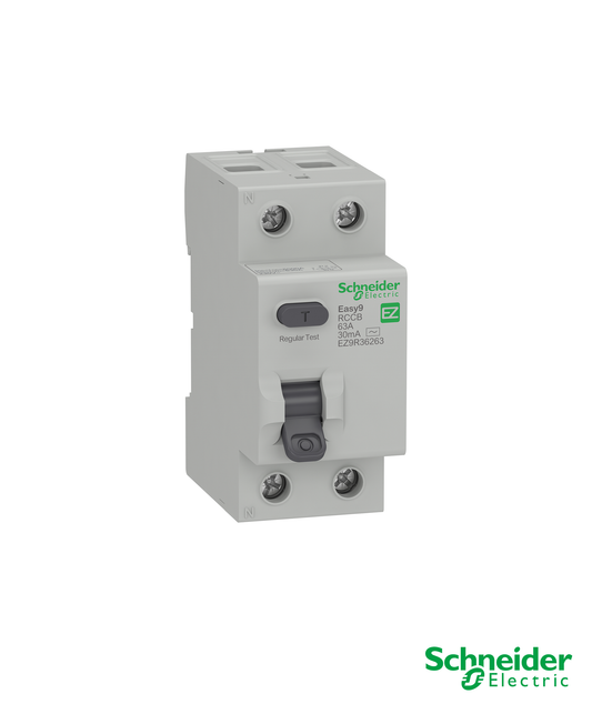 Interruptor Diferencial 2P 63A 30mA Tipo AC 230V Easy9