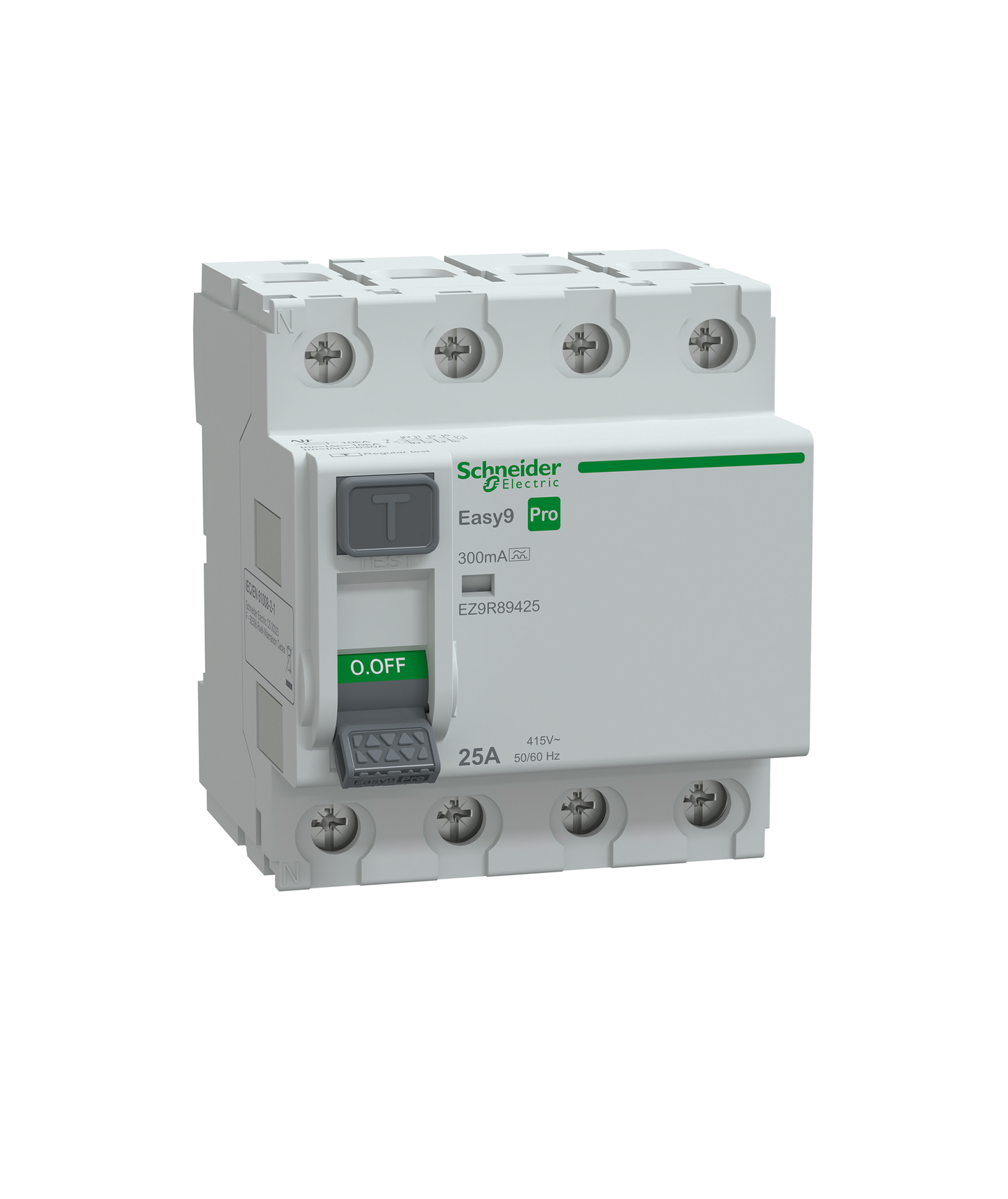 Interruptor Diferencial 4P 25A 300mA Tipo A 230V Easy9