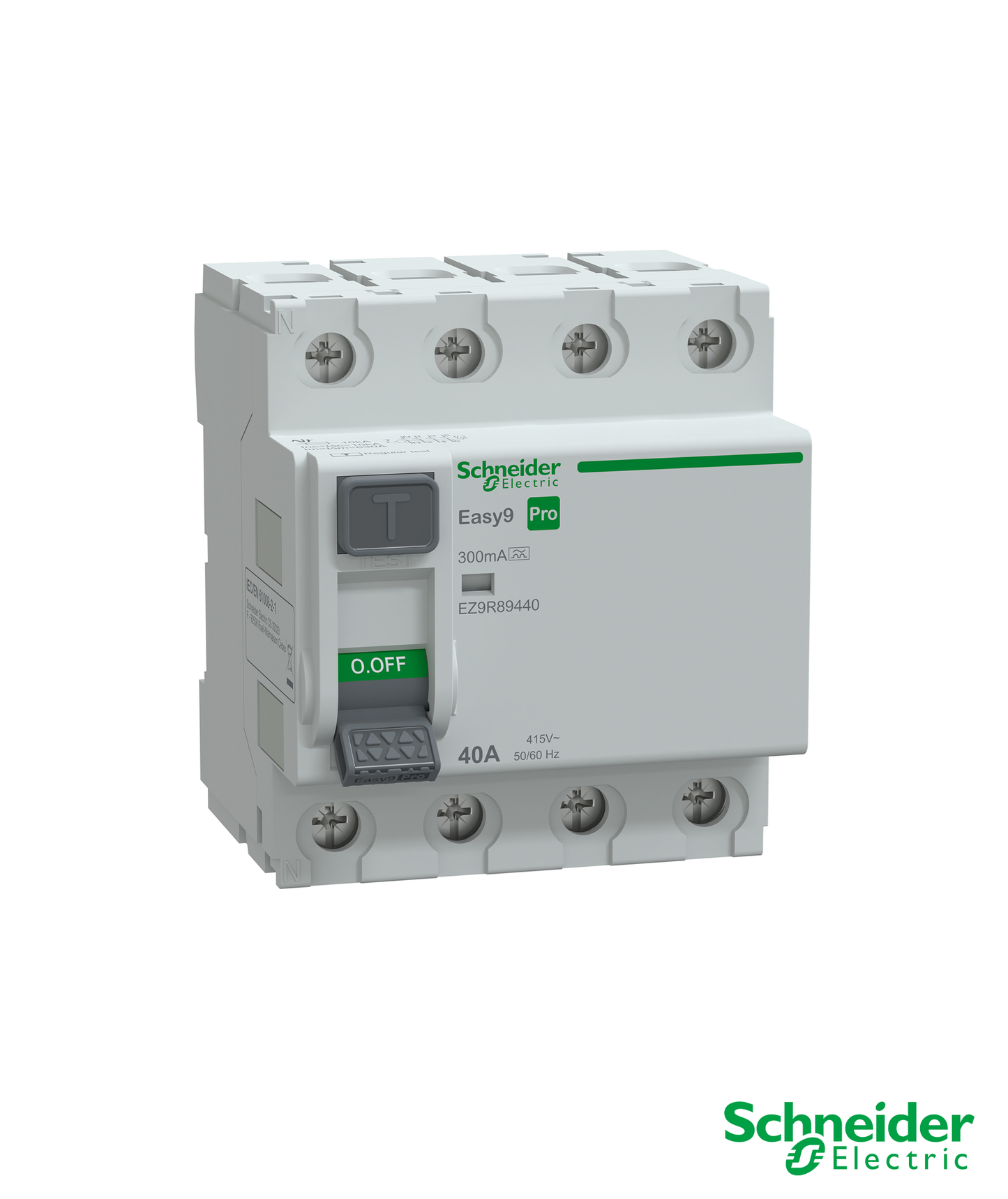 Interruptor Diferencial 4P 40A 300mA Tipo A 230V Easy9