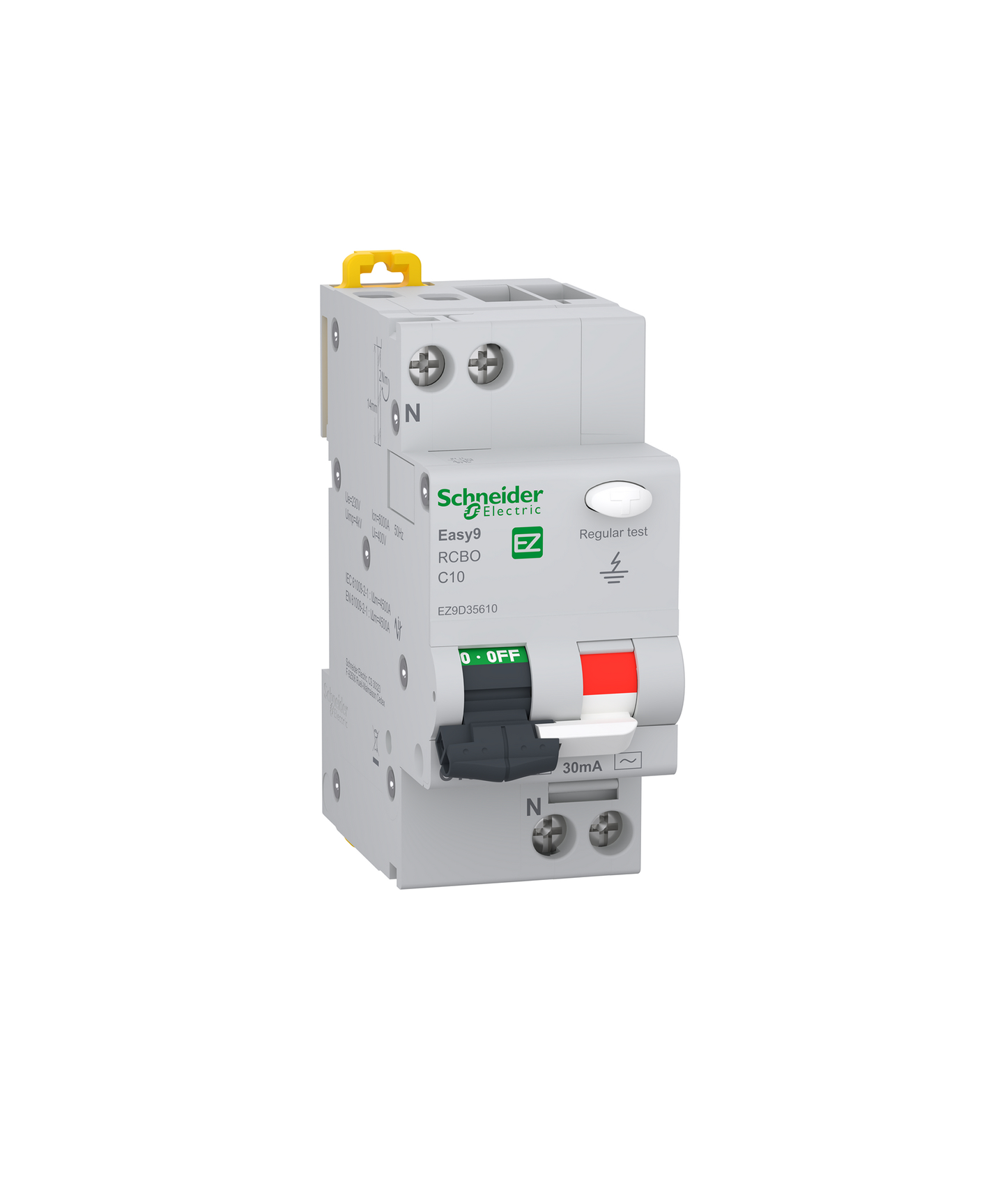 Disjuntor Diferencial 1P+N 10A Curva C 6KA Tipo AC 30mA Easy9