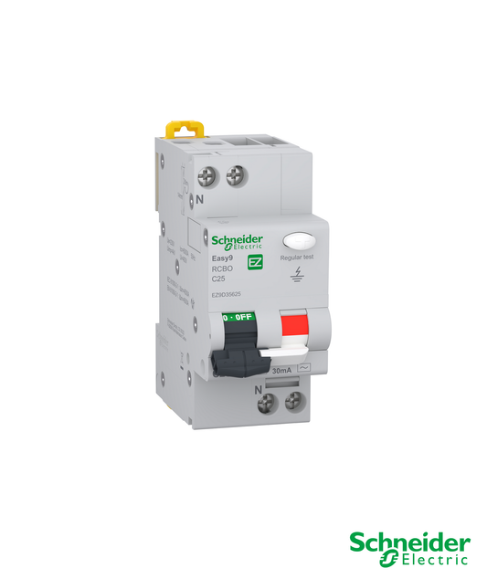 Disjuntor Diferencial 1P+N 25A Curva C 6KA Tipo AC 30mA Easy9