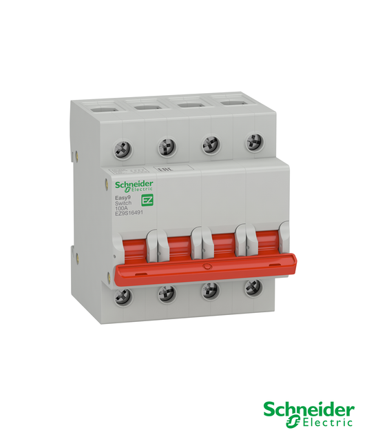 Interruptor Modular 4P 100A 400V Easy9