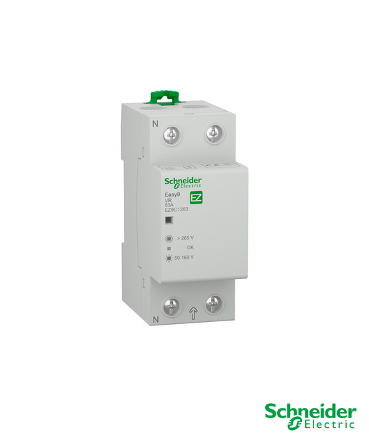 Relé de Sobretensão/Subtensão 2P 63A (Religação Automática) Easy9