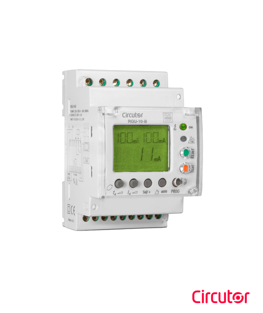 RGU-10B | Relé de Proteção e Monitorização de Intensidade de Corrente Diferencial Tipo B