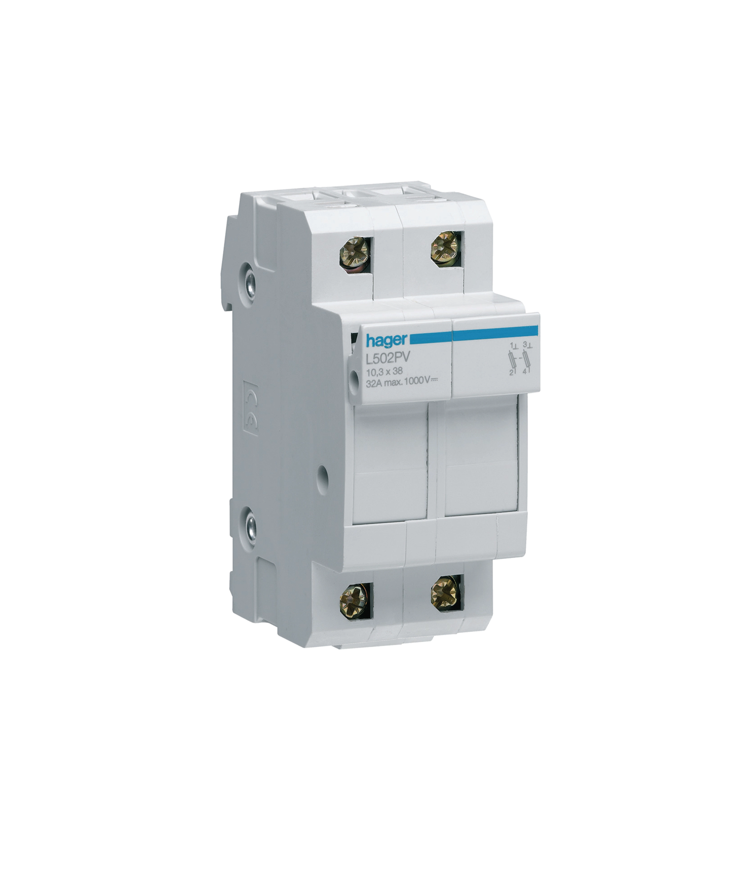 Corta-Circuitos p/ Fusíveis 2P 1000V DC Hager
