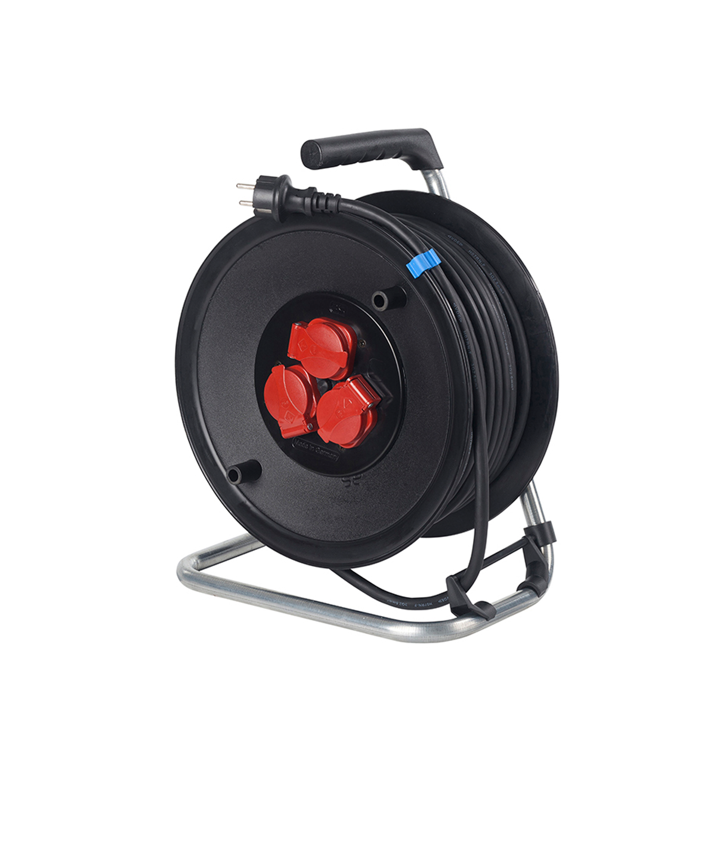 Enrolador 320mmØ H07RN-F 3G2,5 c/3 Tomadas Schuko e Cabo 40 metros