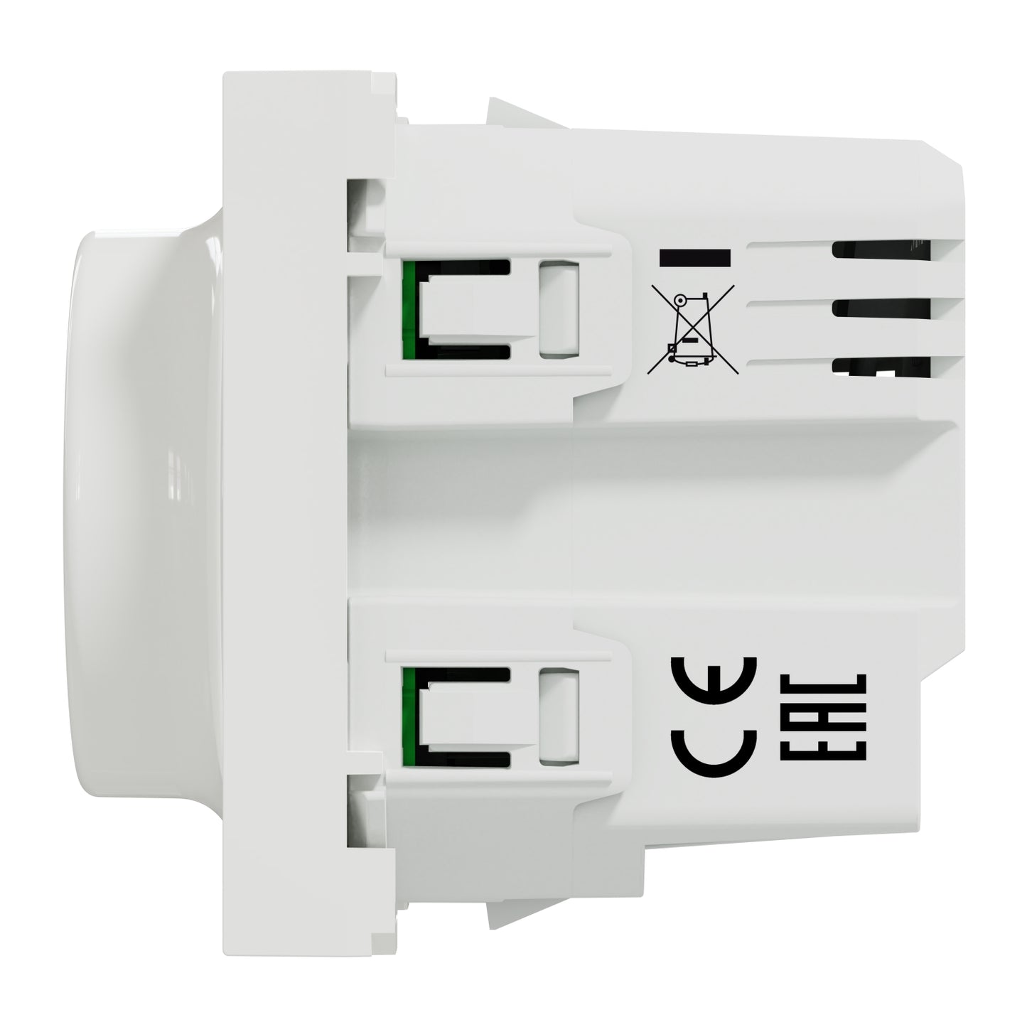 Regulador de Luz Rotativo Nova Unica Wiser Branco