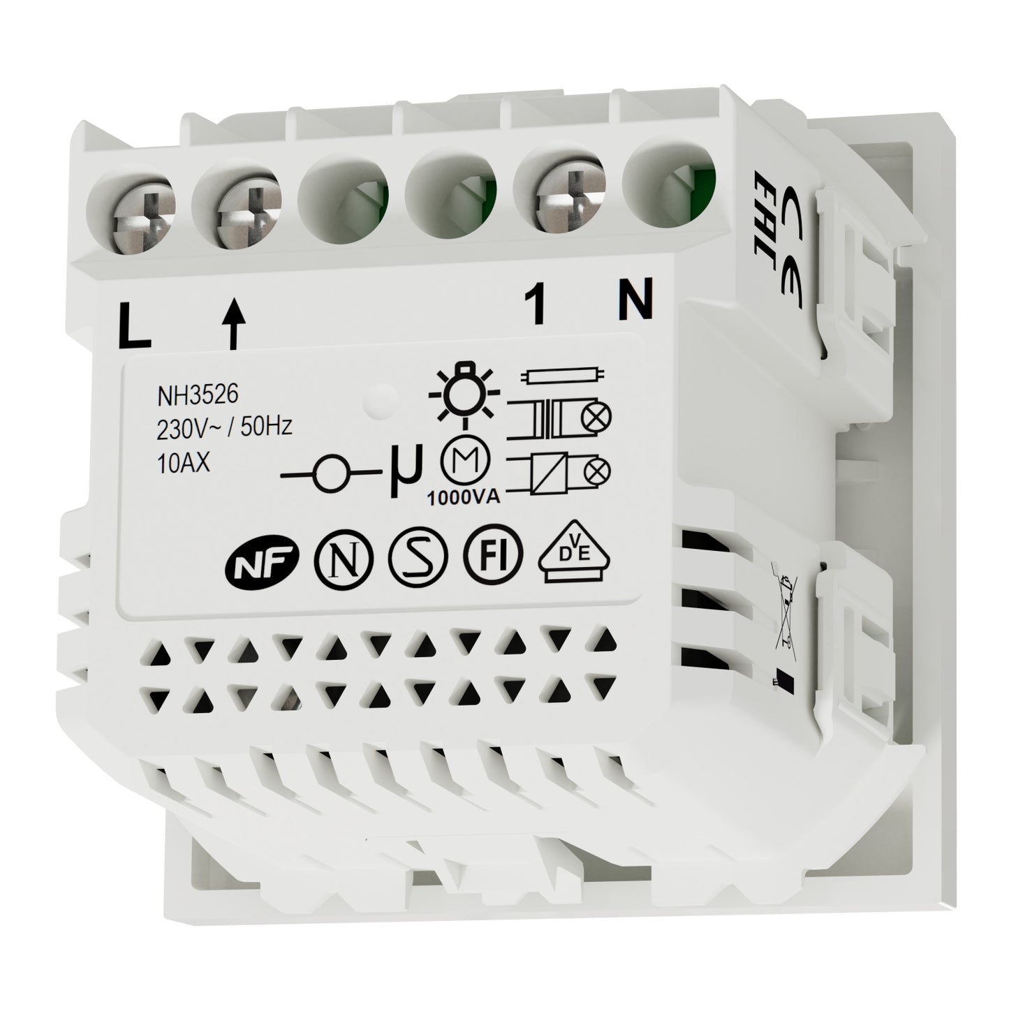 Sensor de Movimento com Interruptor 10A Nova Nova Unica Wiser Branco