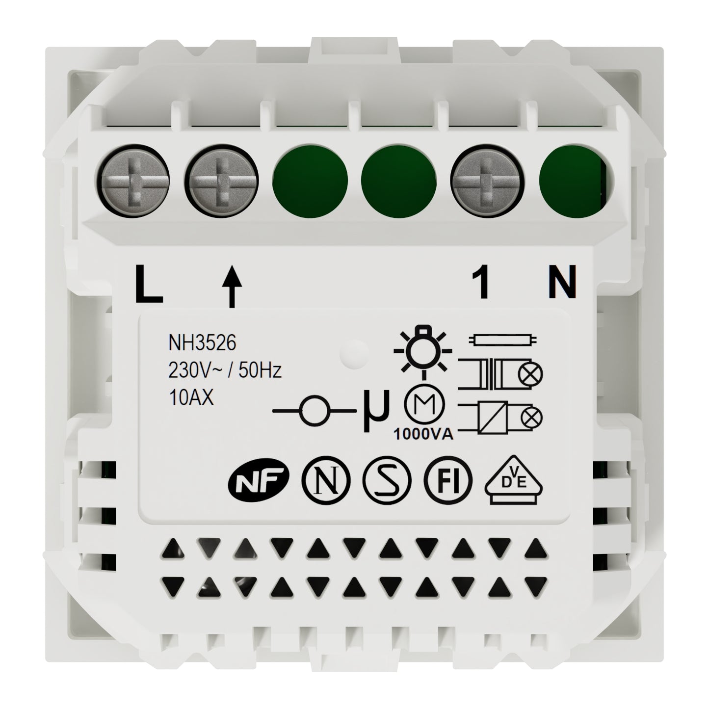 Sensor de Movimento com Regulador de Luz 10A Nova Unica Wiser Branco