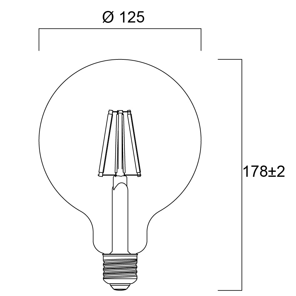 ToLEDo RT G120 8W CL 1055LM 827 E27 2700K