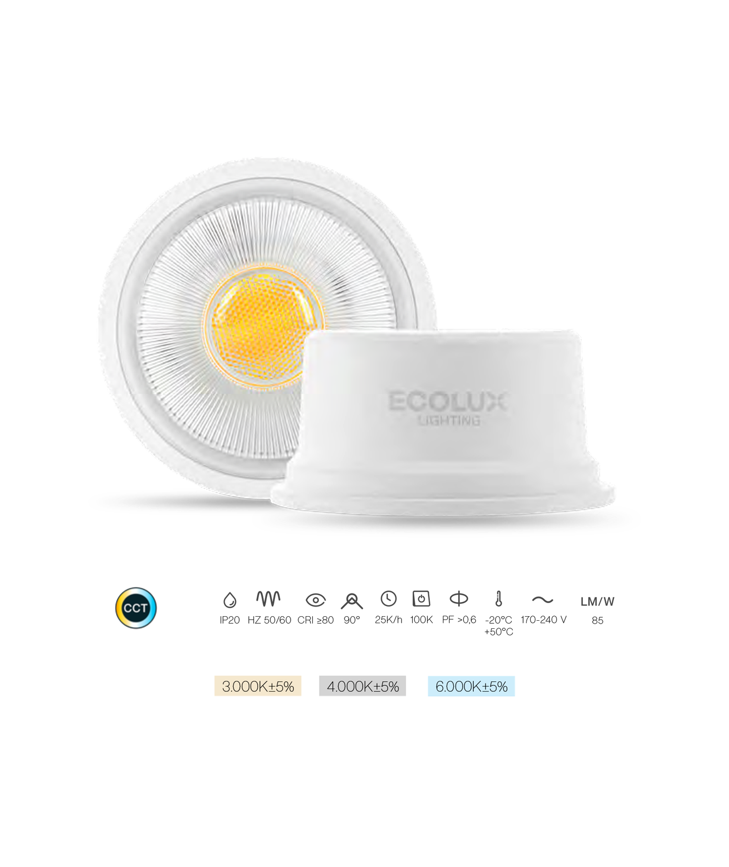 Módulo Certo 6W 540lm CCT