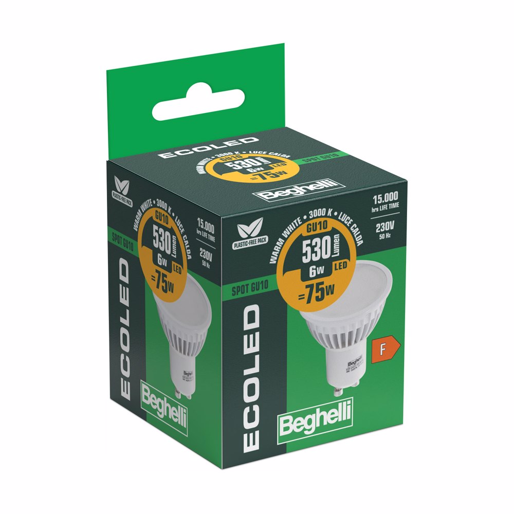 GU10 Eco LED Premium 6W 95°230V (3000K/4000K/6500K)