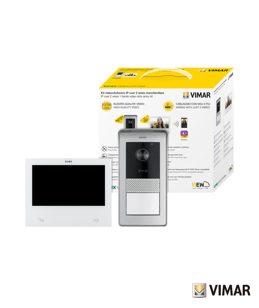 Kit Videoporteiro Unifamiliar Wi-Fi c/Monitor 7" Elvox K40980