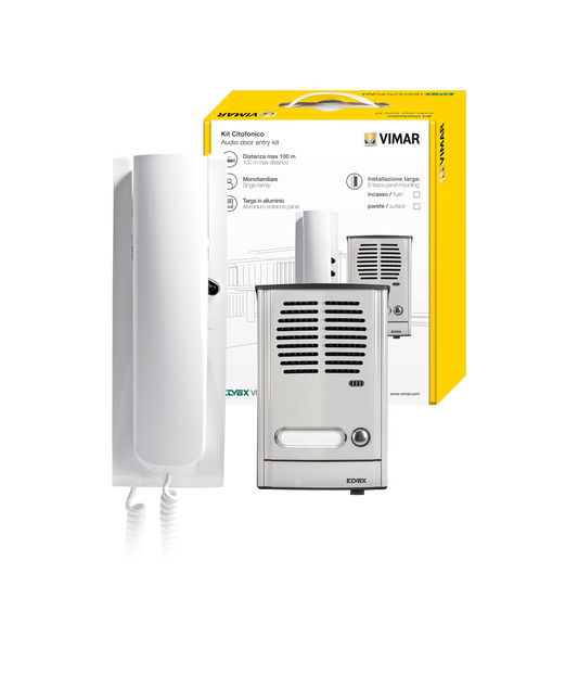 Kit Intercomunicador Unifamiliar Saliente Elvox 884G