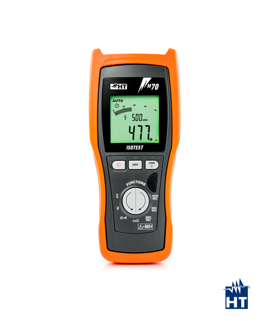 HTM70 Instrumento Multifunções p/ Medição de Isolamento, Continuidade dos Condutores de Proteção e Função Multímetro