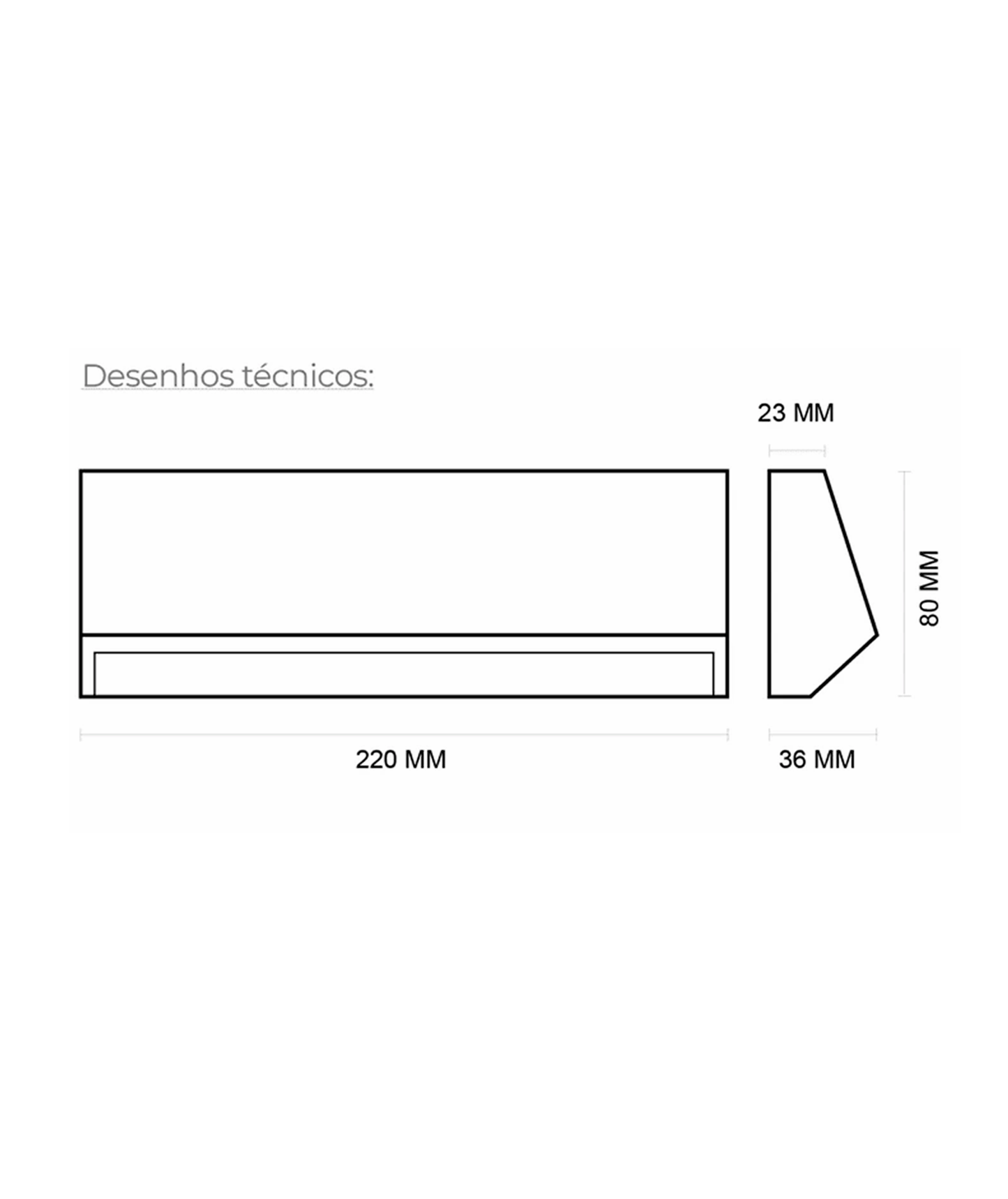 Aplique de Parede Prisma II 4W 250lm & CCT ajustável