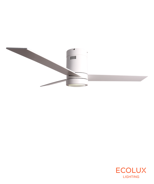 Ventilador LED Gregal 18W 2190LM & CCT ajustável (Branco/Preto)