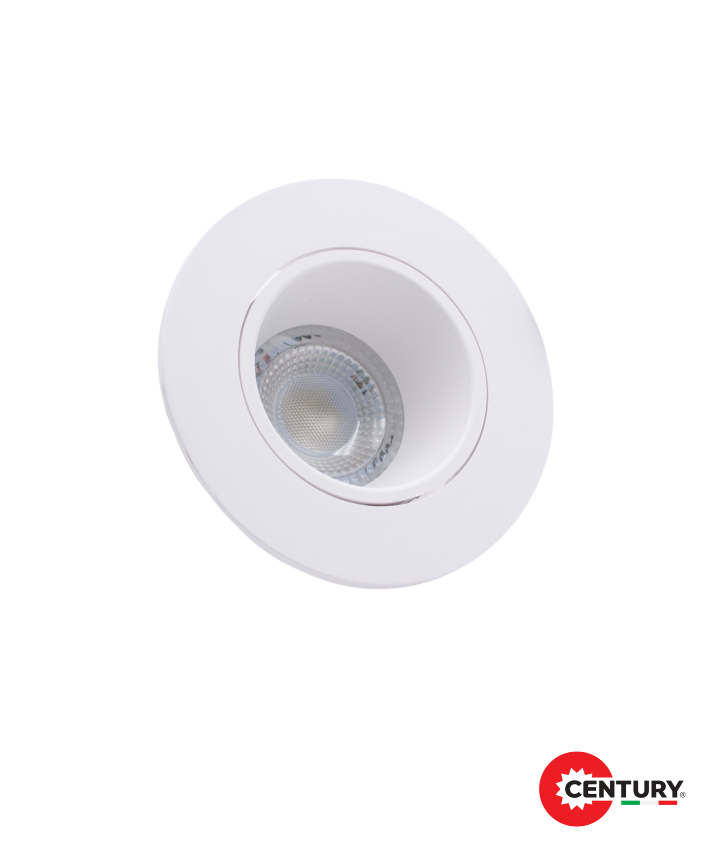 Suporte de Encastrar Klik Redondo 1xGU10 Branco