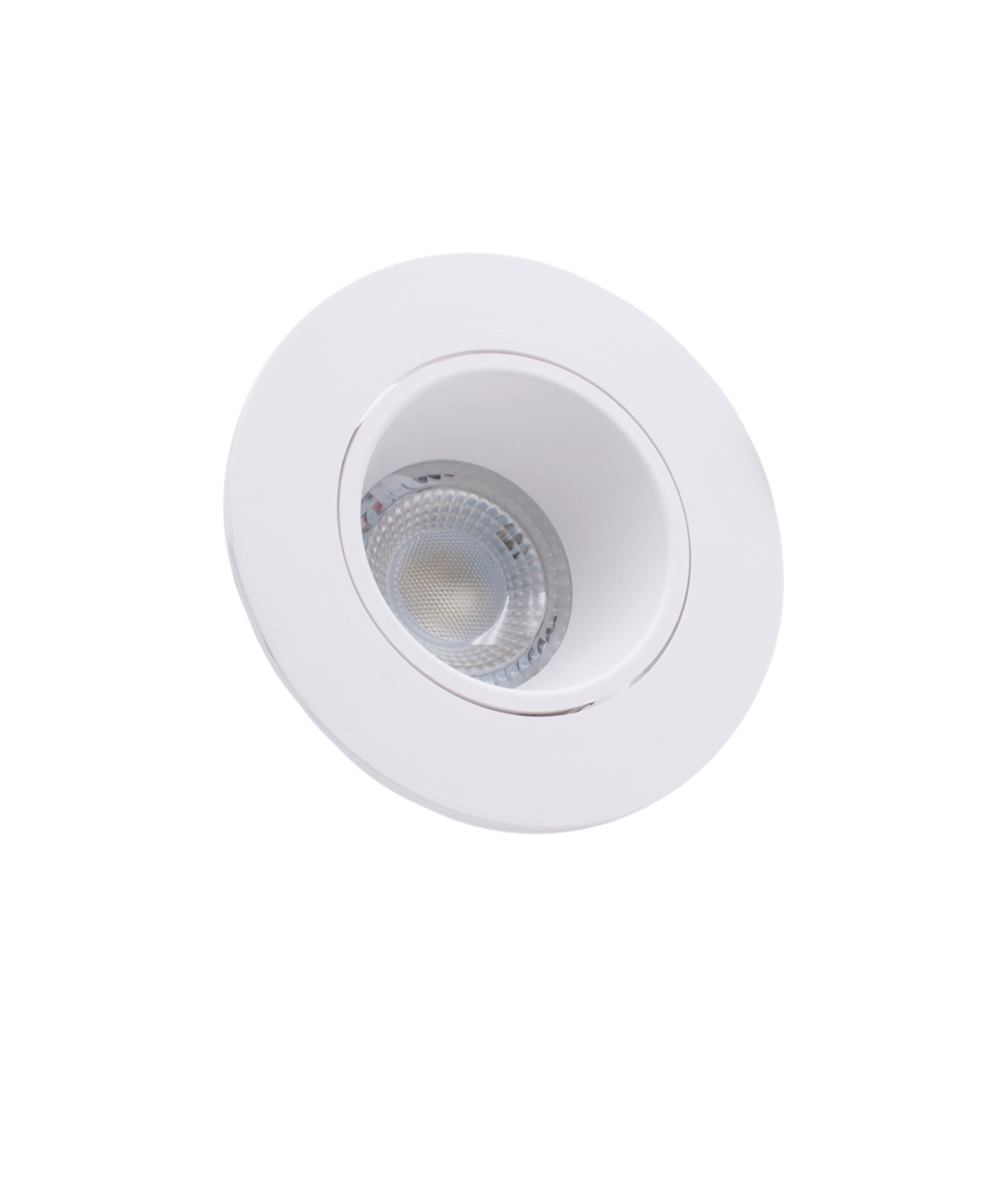 Suporte de Encastrar Klik Redondo 1xGU10 Branco