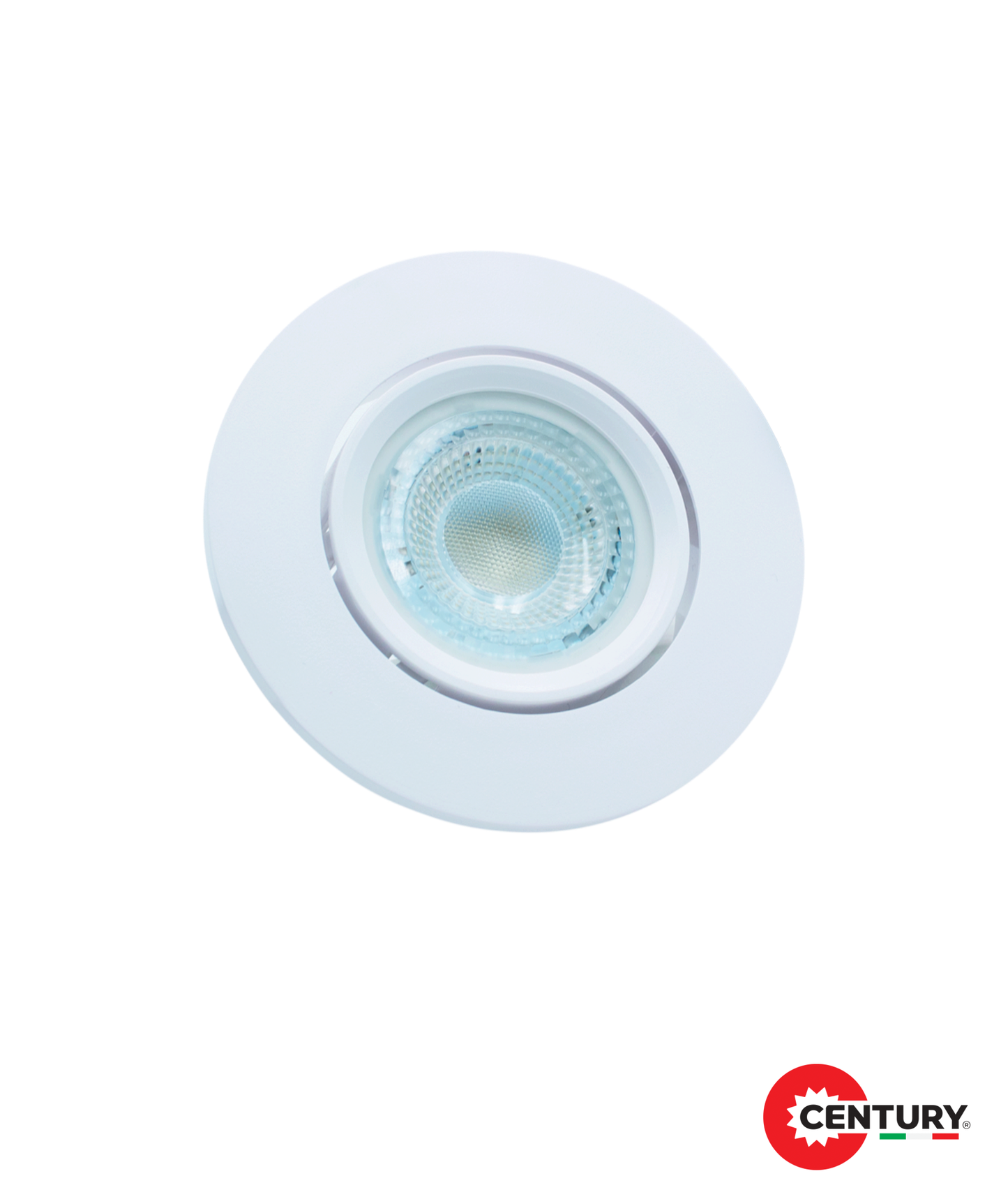 Suporte de Encastrar Klik Redondo 2 1xGU10 Branco