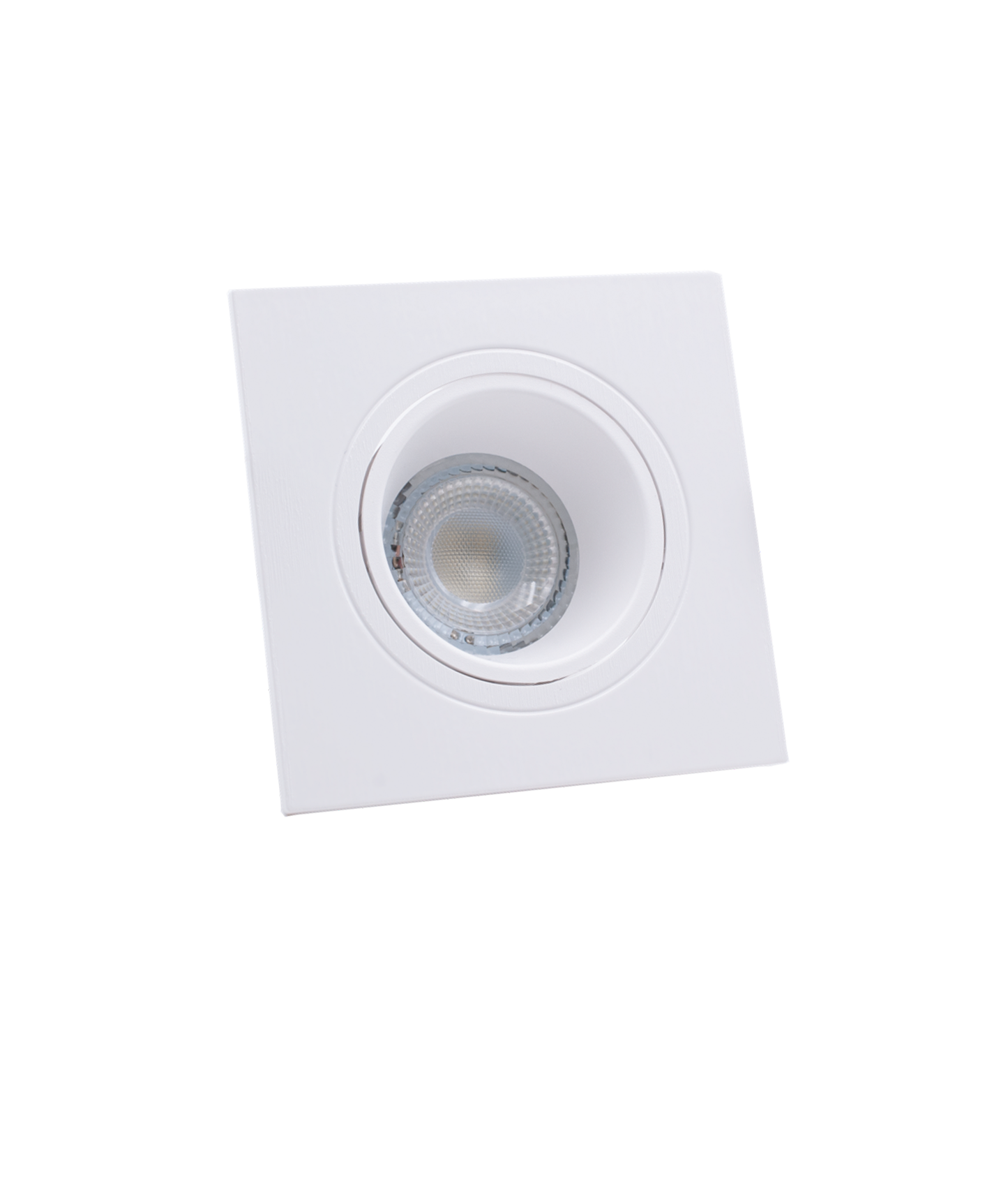 Suporte de Encastrar Klik Quadrado 1xGU10 Branco