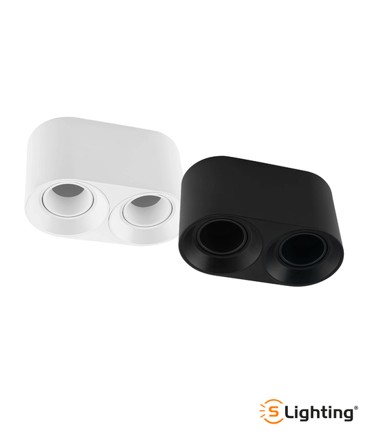 Aplique de Tecto Duplo Orientável Sellius GU10