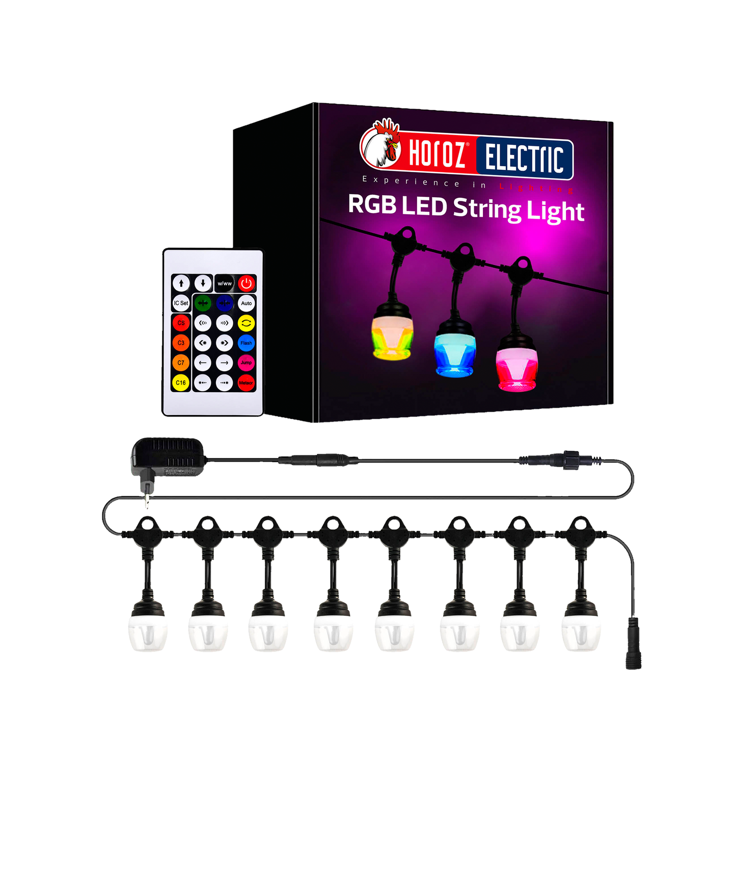 Kit Grinalda Paradise c/ 24 LEDs 18m RGB 220V/24V