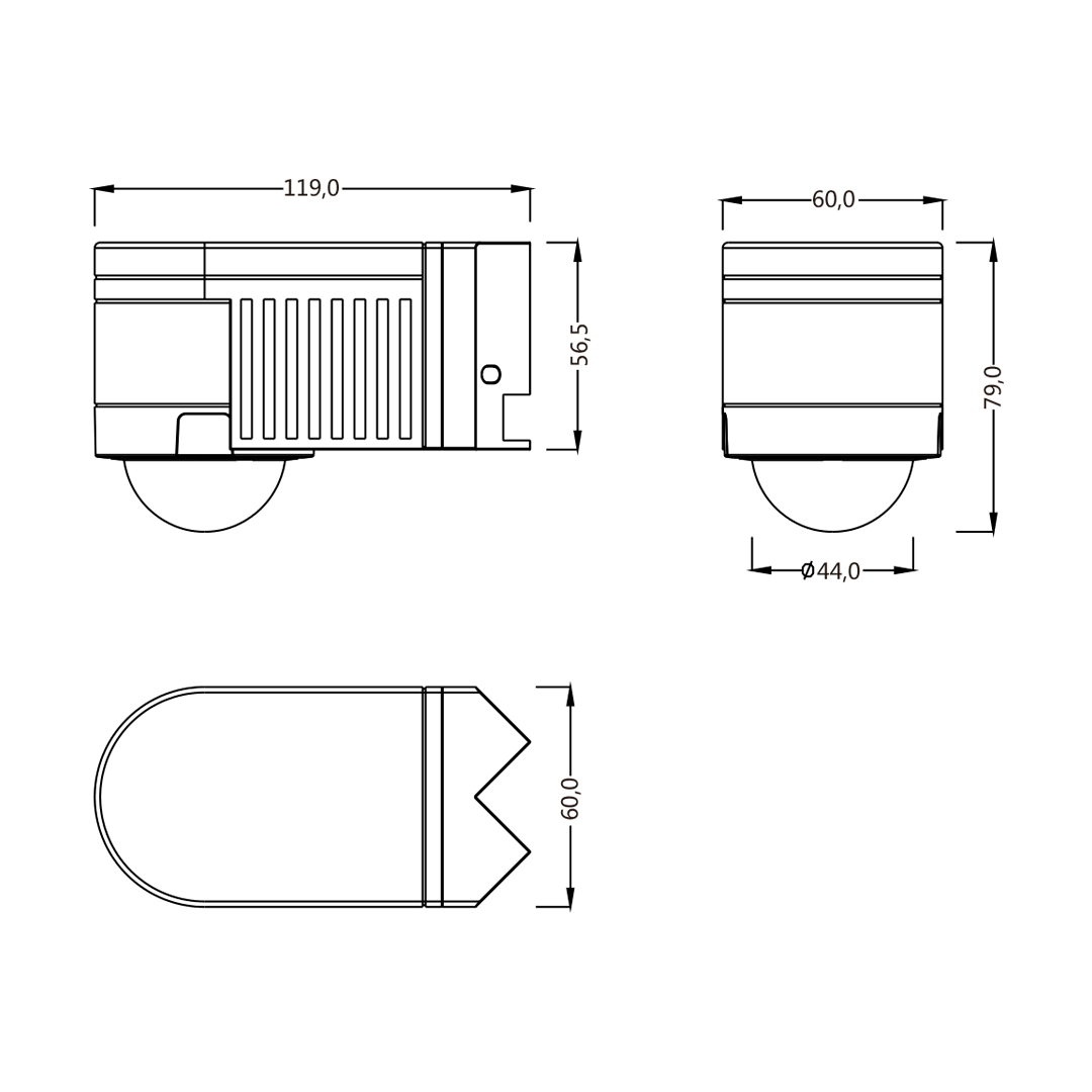 Detector de Movimento KDP 15 360W Koban