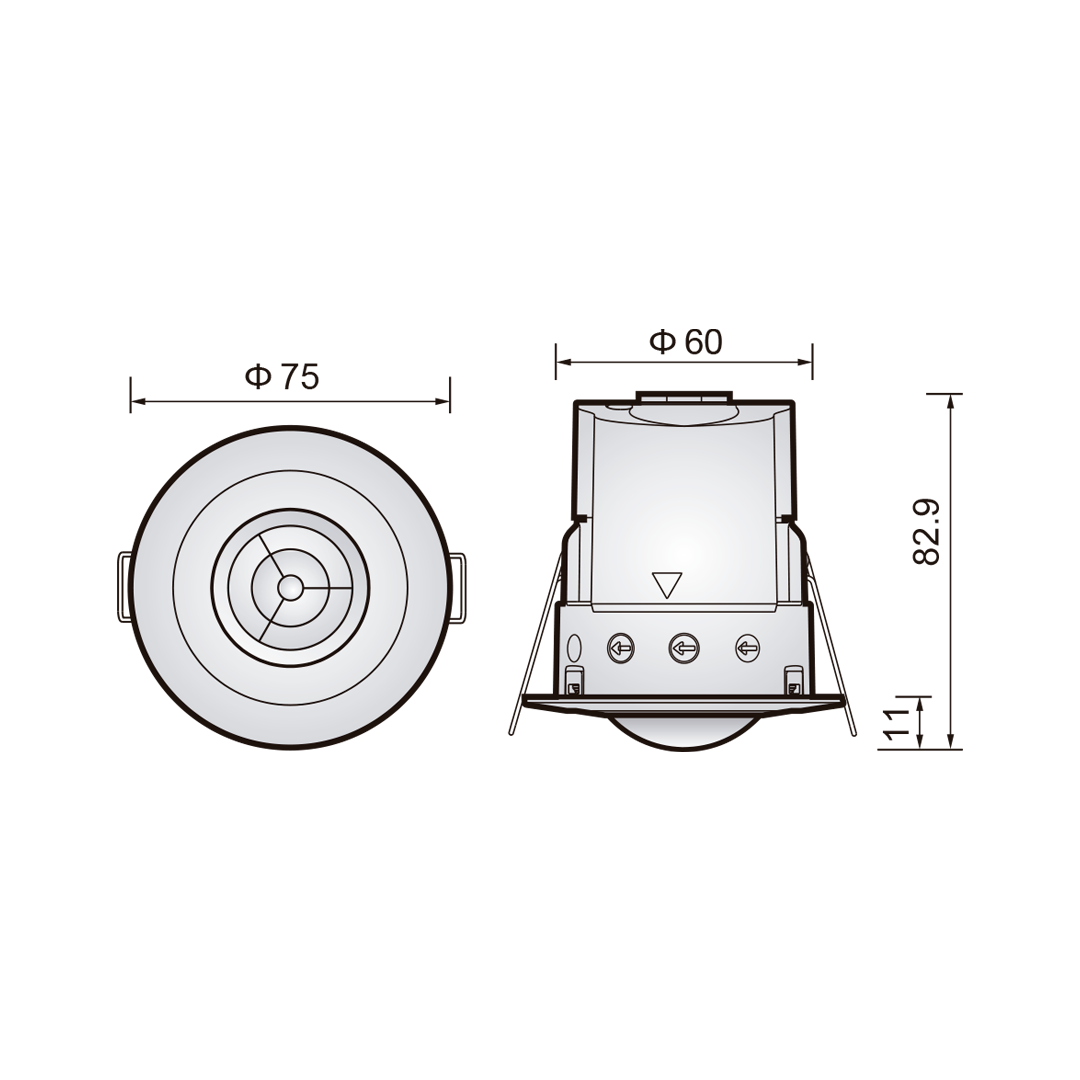 Detector de Movimento KDP 2 360FP Koban
