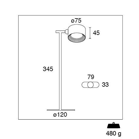 Pixel | Candeeiro de Mesa ou Parede sem Fios LED 1,8W 180lm 4000K Branco