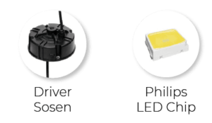 Campânula LED Atena 100W/150W/200W CCT