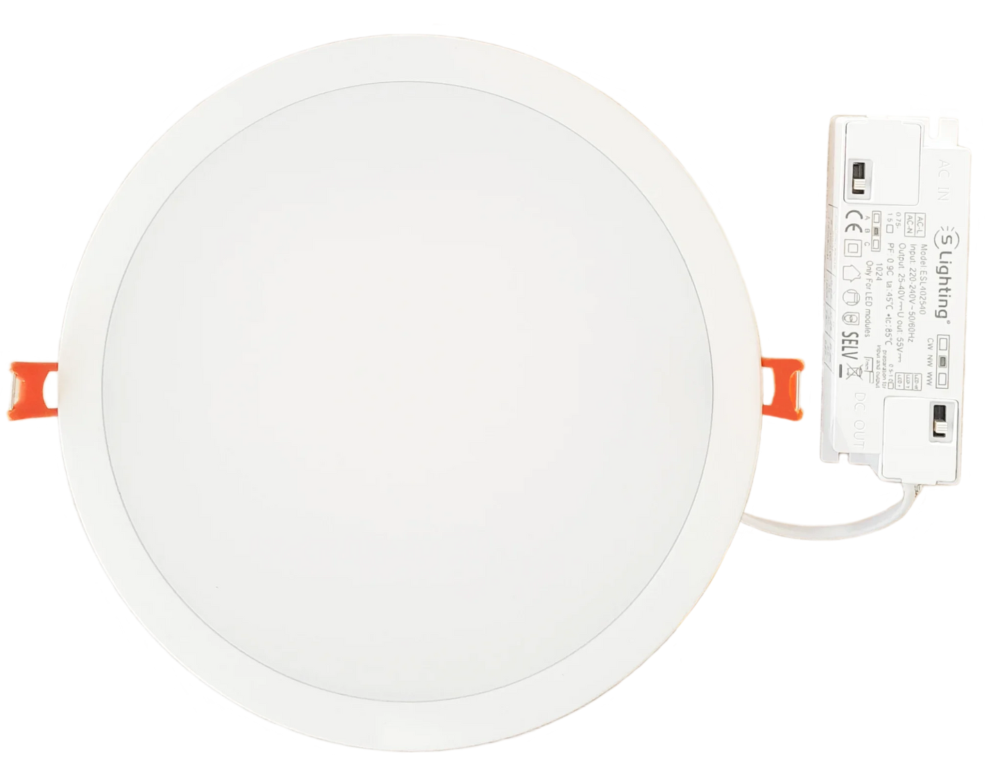 Downlight LED Redondo Encastre Branco 25/30/40W & CCT Ajustável