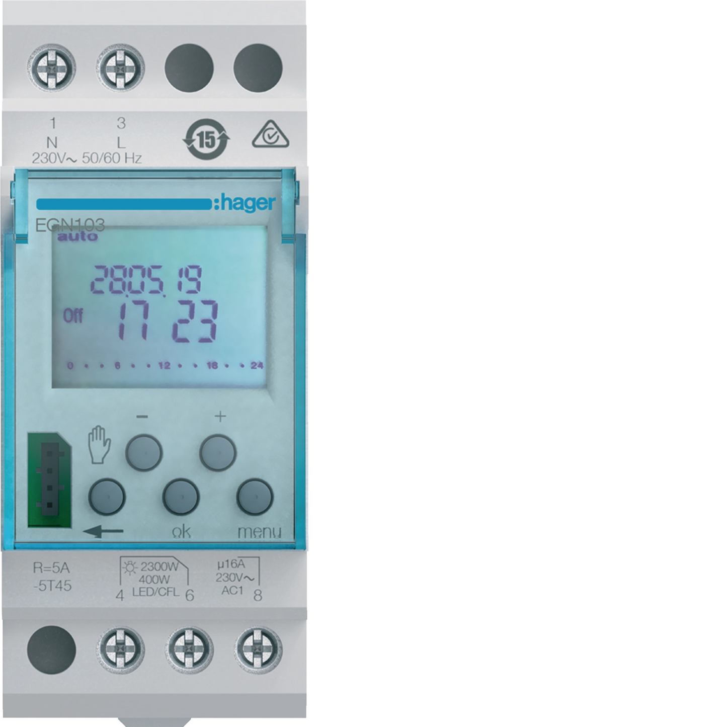 Programador Horário Semanal 1 Canal