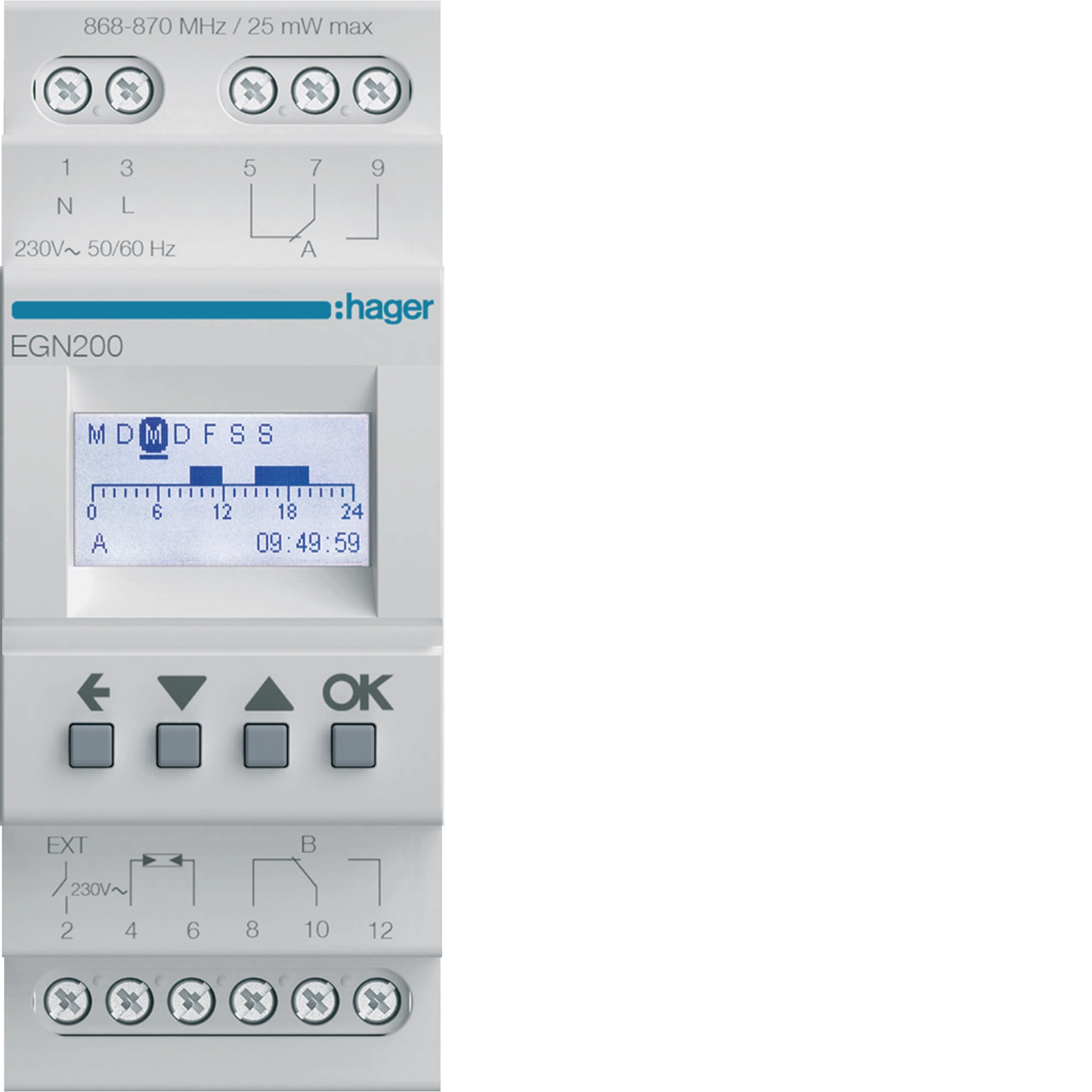 Programador Horário Multifunções 2 Canais c/Bluetooth