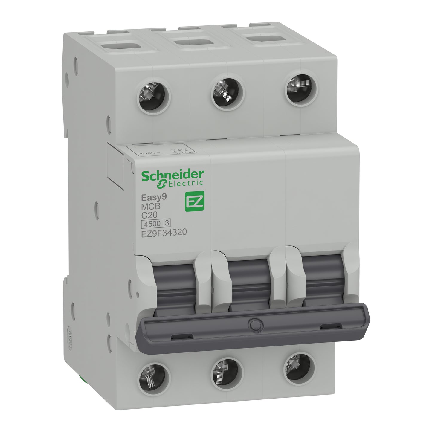 Disjuntor 3P 20A Curva C 4,5KA 230V Easy9