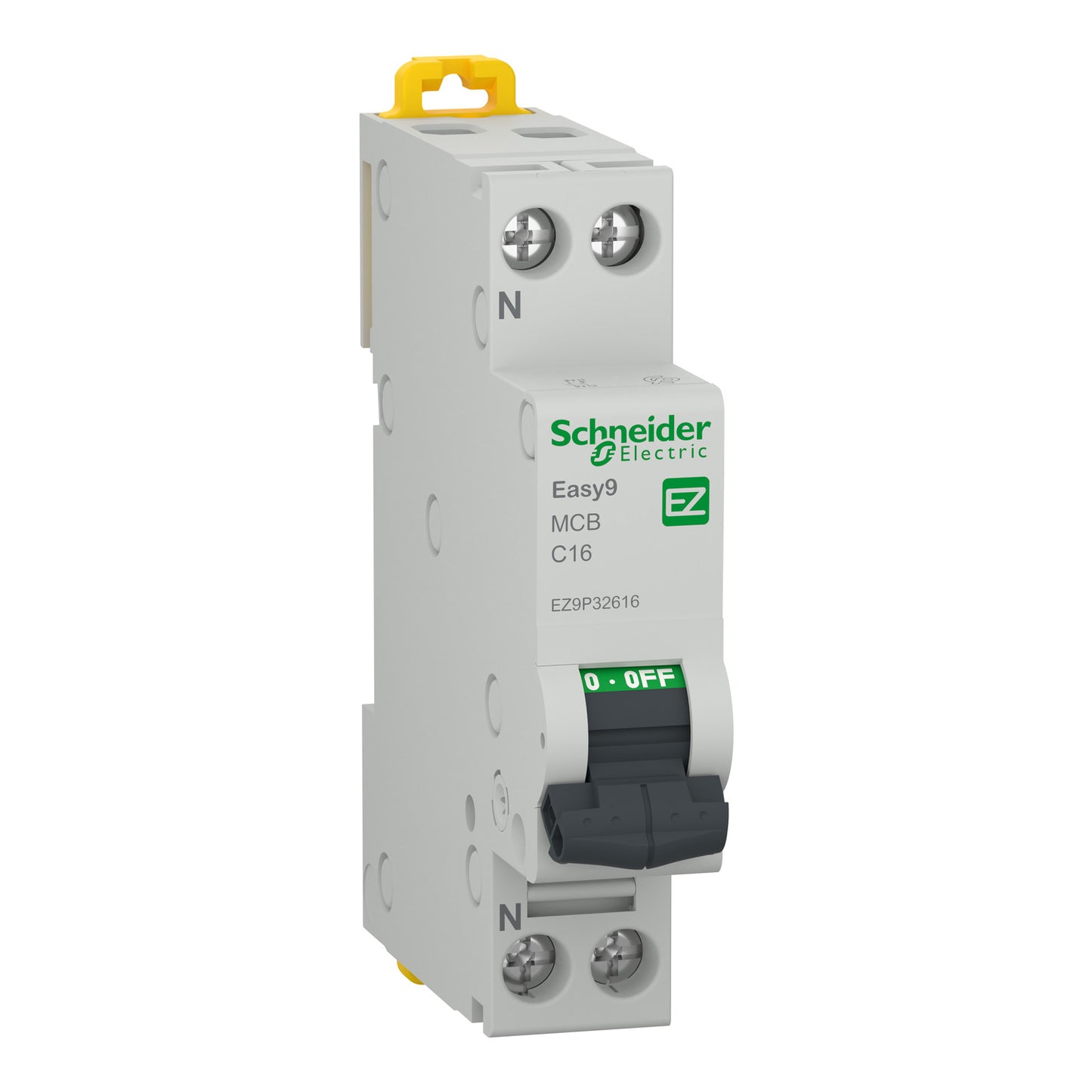 Disjuntor 1P+N 16A Curva C 4,5KA 230V Easy9