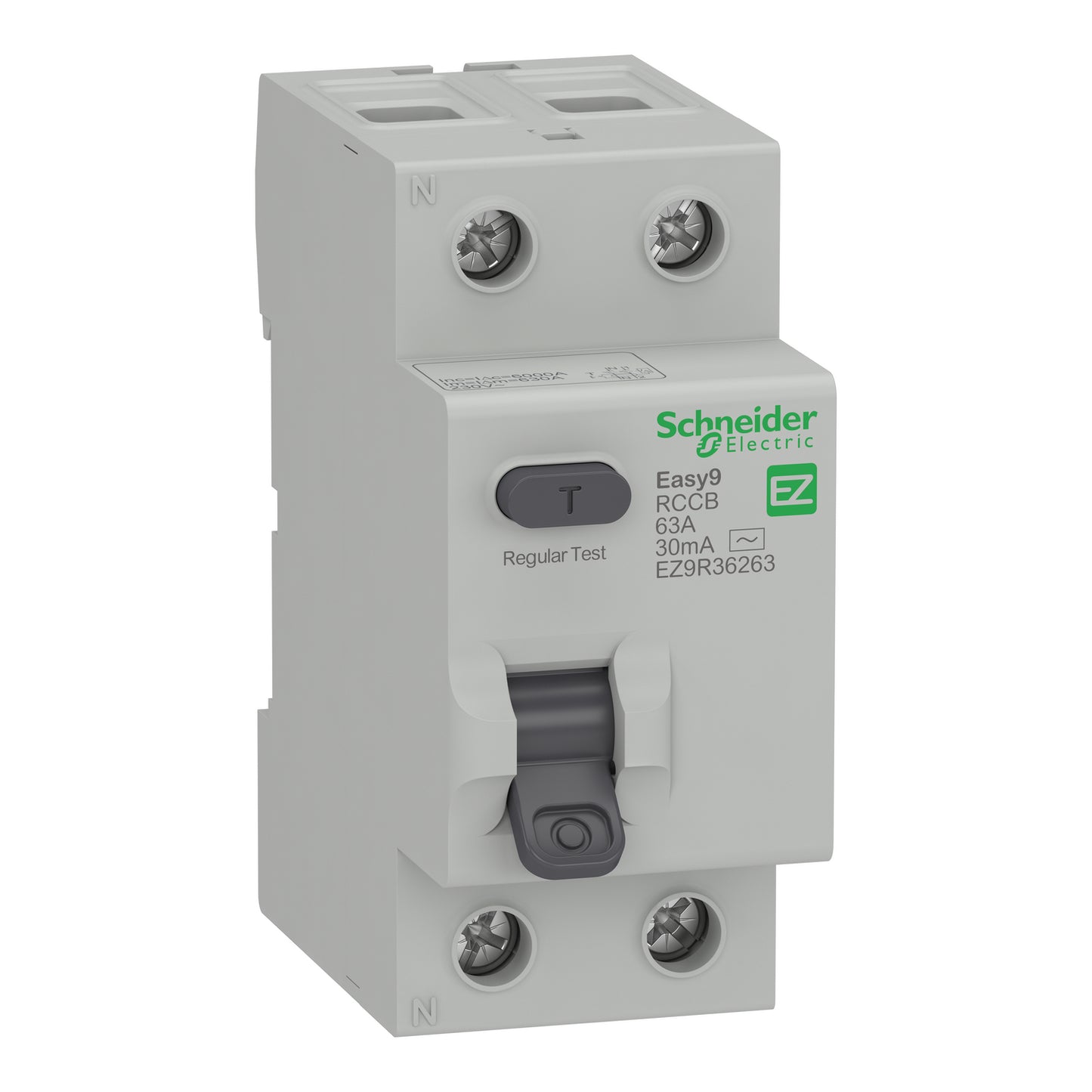 Interruptor Diferencial 2P 63A 30mA Tipo AC 230V Easy9