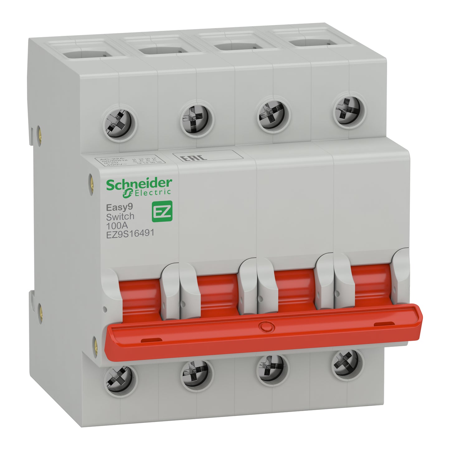 Interruptor Modular 4P 100A 400V Easy9