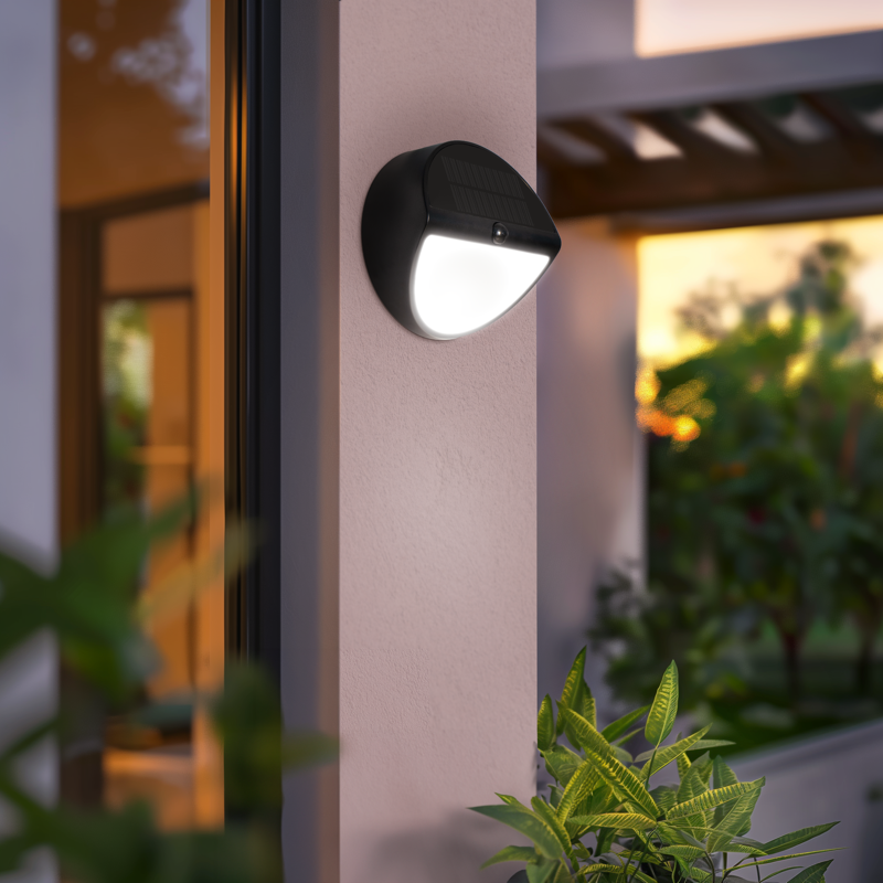 Aplique Solar Aura Redondo 5W 500lm 4000K