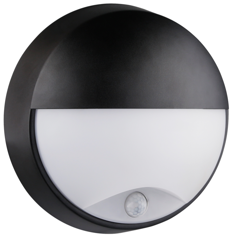 Plafonier Oasi Semi-Redondo Preto com Sensor 14W 1550LM & CCT ajustável