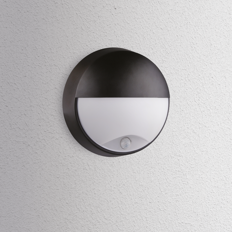 Plafonier Oasi Semi-Redondo Preto com Sensor 14W 1550LM & CCT ajustável