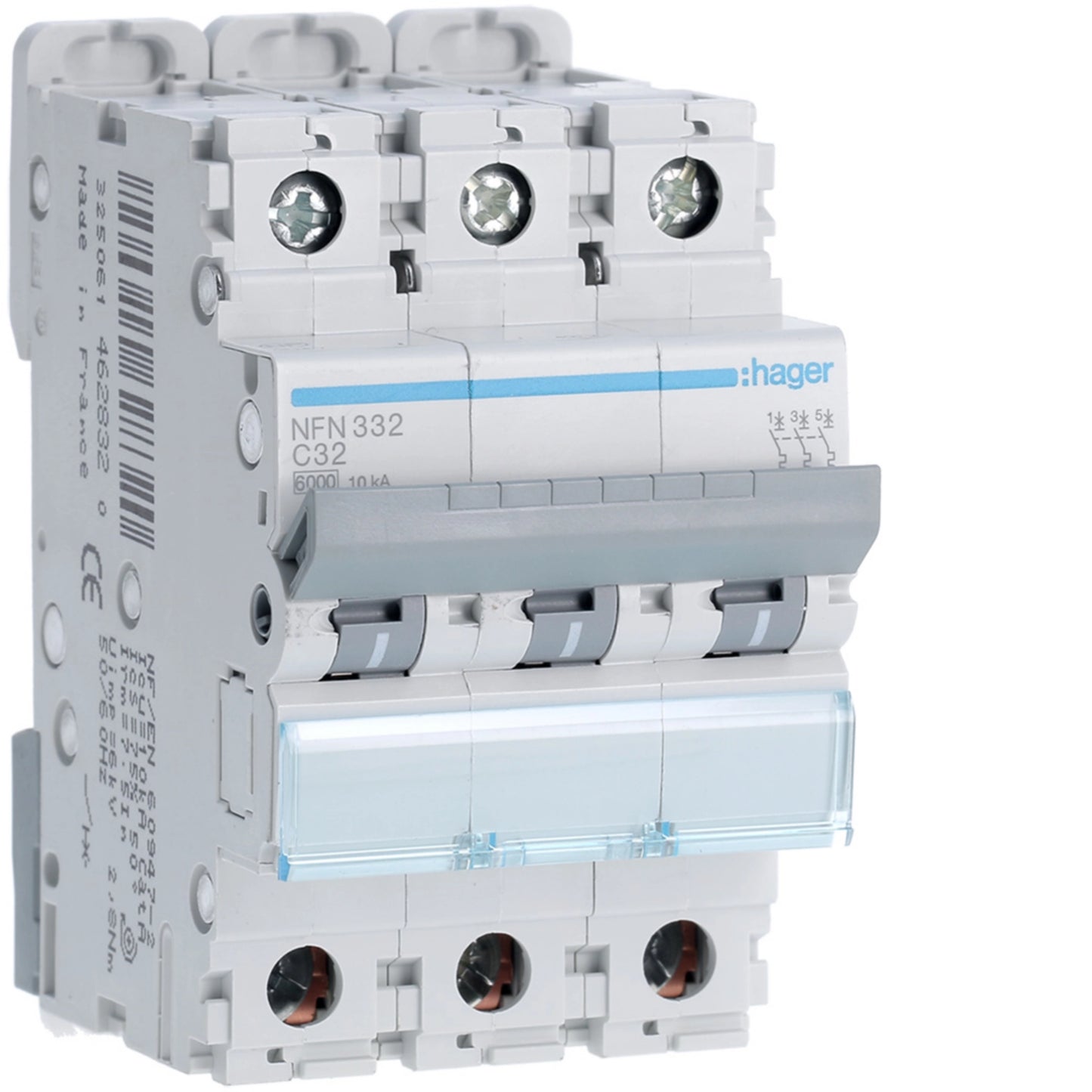 Disjuntor 3P 32A C 6/10kA 3 Módulos