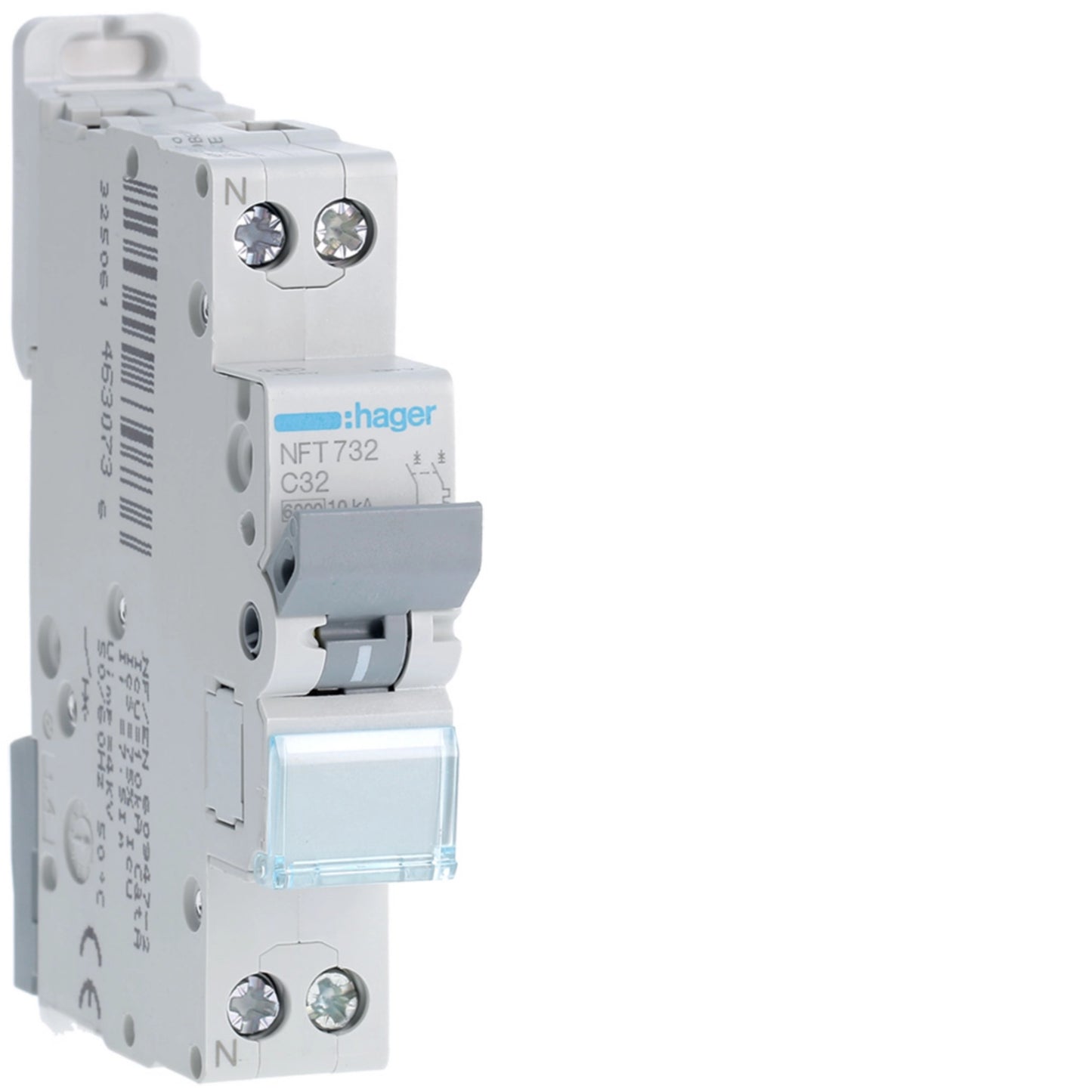 Disjuntor 1P+N 32A C 6/10KA 1 Módulo