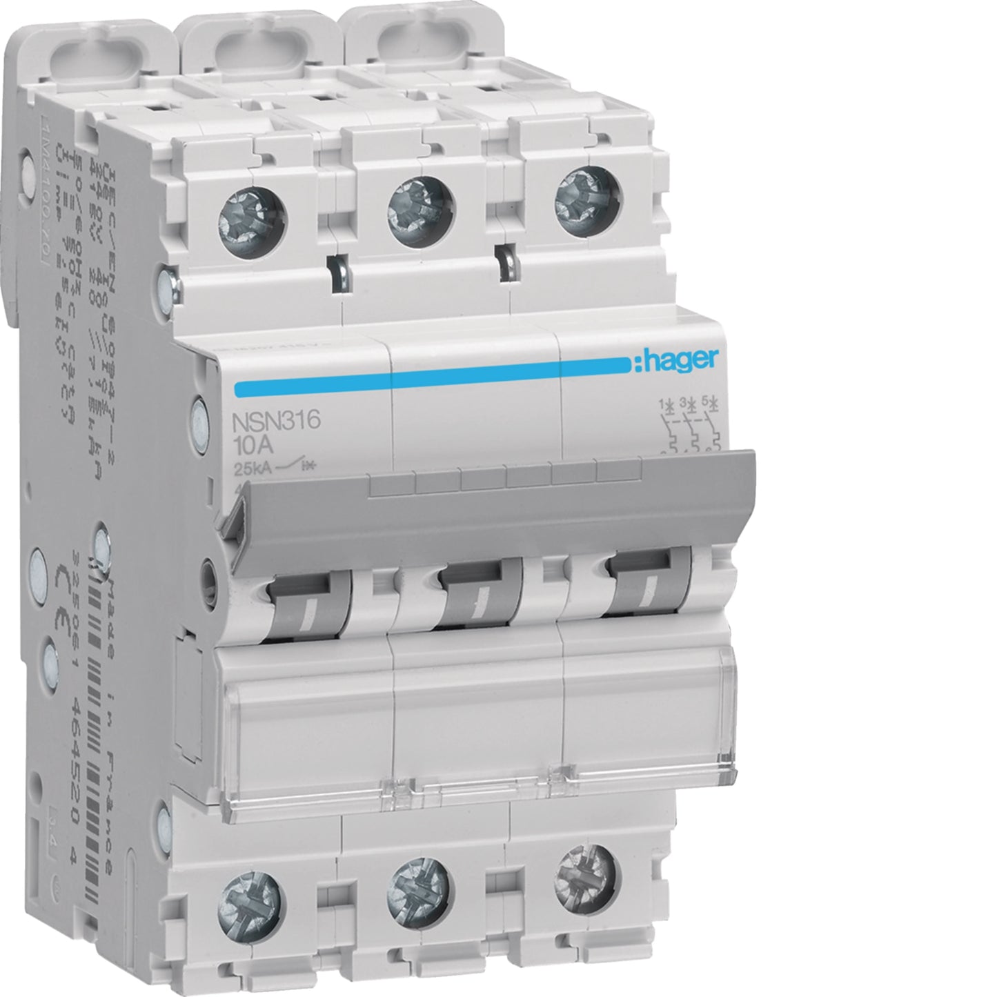 Disjuntor 3P 16A D 25KA 3 Módulos